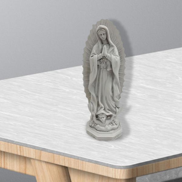 カトリックの聖母マリア像聖母置物宗教的な結婚式の贈り物灰色 : STK