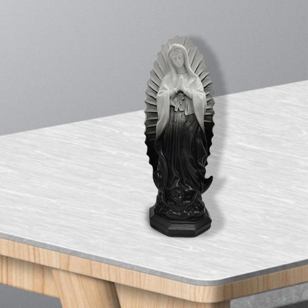 カトリックの聖母マリア像聖母置物宗教的な結婚式のギフト黒 : STK