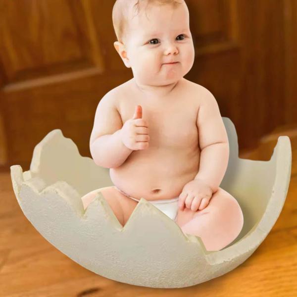 新生児の写真撮影の小道具写真赤ちゃんの小道具卵の殻の写真の小道具赤ちゃんのスタジオアクセサリー新生児のシュートをポーズするための小道具