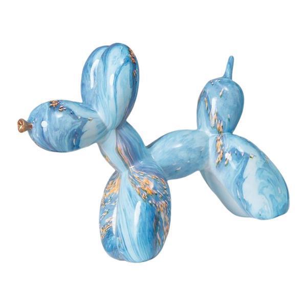 い出のひと時に、とびきりのおしゃれを！ 57%OFF 居間の装飾の装飾の芸術の青のための気球の犬の置物の彫像の樹脂 kiffinweb.com kiffinweb.com