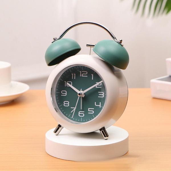 まとめ買いでお得 ミニ卓上時計サイレントバッテリー式目覚まし時計家の装飾のための緑 日本