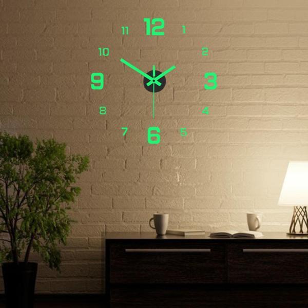 居間のための明るいフレームレスの壁掛け時計のステッカーDIYの壁の装飾｜stk-shop｜03