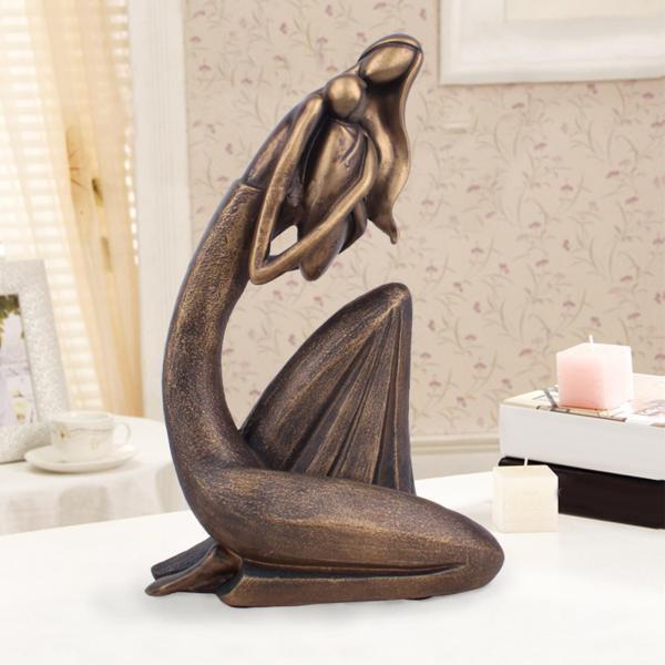 母と子の像の家の置物の寝室の記念日の工芸品の彫刻｜stk-shop｜06