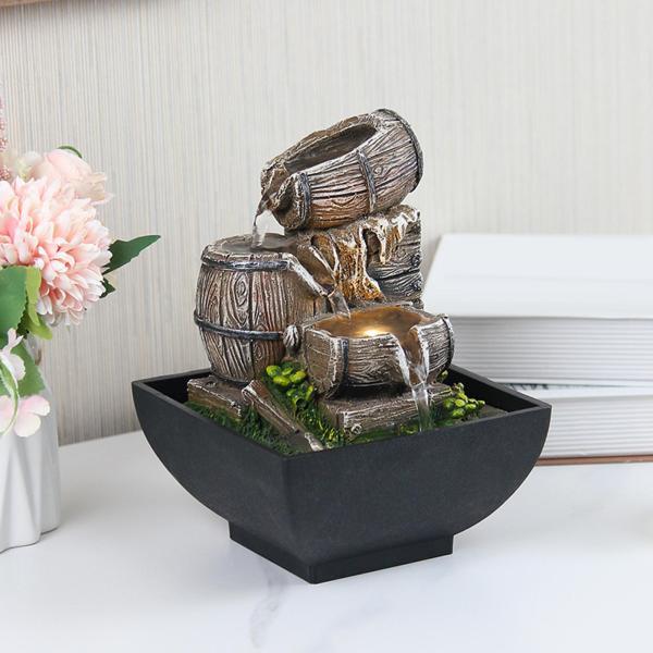 屋内卓上噴水、ポンプが流れるオーナメントでエレガント、テーブルバー
