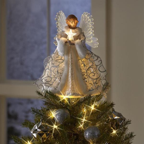 エンジェル クリスマス ツリートップ 置物 25*20cm デスクトップ