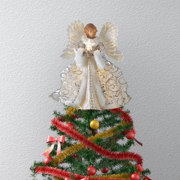 エンジェル クリスマス ツリートップ 置物 25*20cm デスクトップ