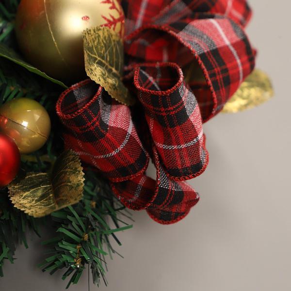 クリスマス ティアドロップ スワッグ ボール 緑 屋内 屋外 ツリー