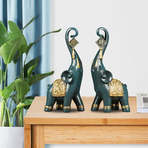 象の像の彫刻家の装飾の新築祝いの贈り物ブルー｜stk-shop｜09