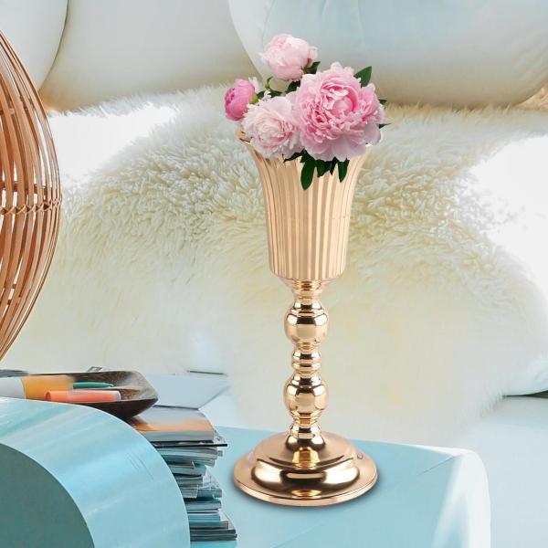 金属製の結婚式のセンター ピース テーブル花瓶ホルダー レセプション ホーム パーティー 12 cmx30 cm｜stk-shop｜06