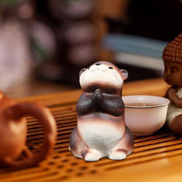 小さなカワウソティーペットカワウソティーペット工芸品カワウソの置物 