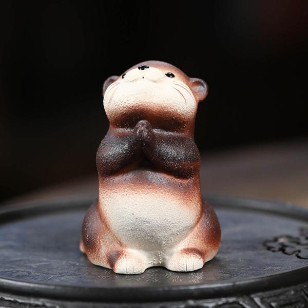 小さなカワウソティーペットカワウソティーペット工芸品カワウソの置物 