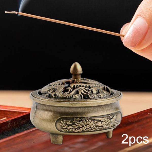 中国製ミニ香炉ポット 4x3cm ハンドメイド装飾香ホルダー 卓上装飾