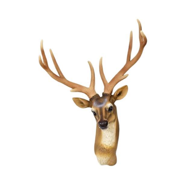 シカ 鹿 木彫 彫像 オブジェ 置物 インテリア 工芸品 美術品 A3013