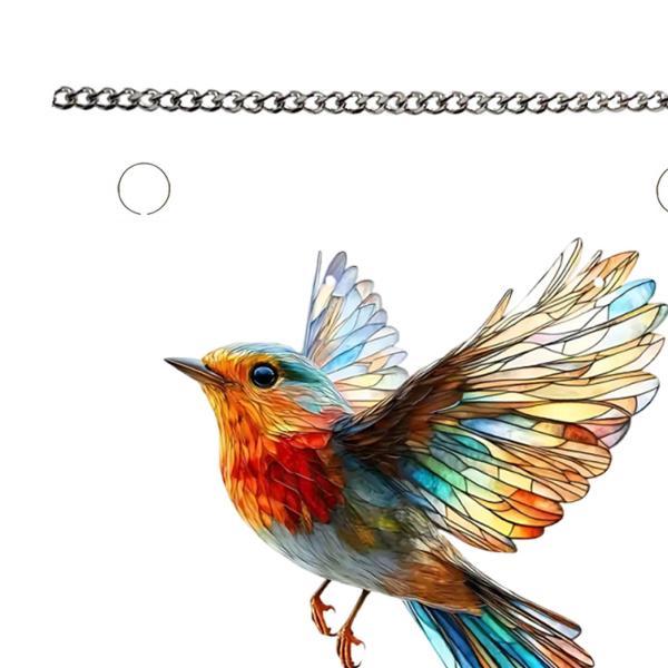 アクリル絵の具、窓用ハンガー、鳥愛好家のための装飾、多機能2Dライト