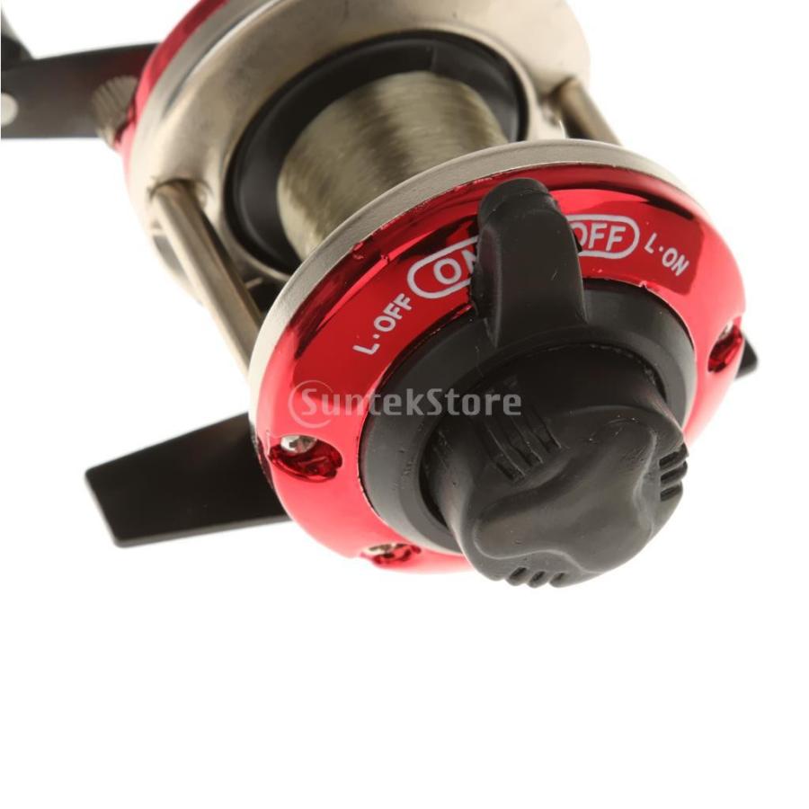 釣り用 ミニ 右手 釣り スピニング リール レッド : STKショップ