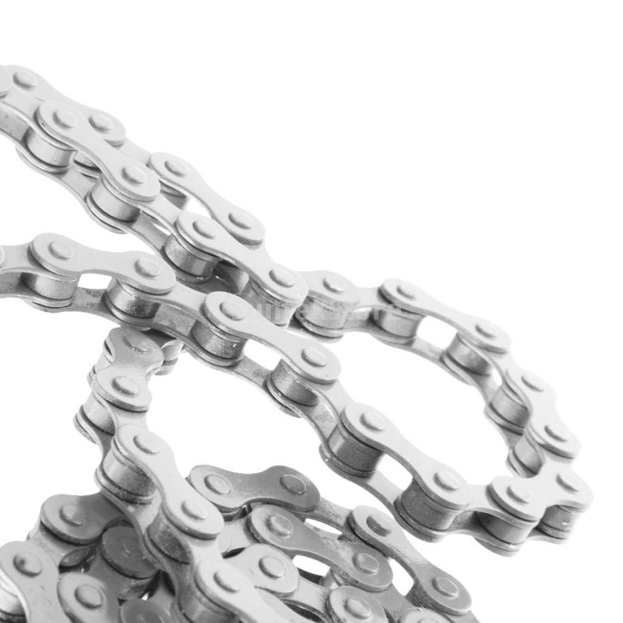 防錆 シングルスピード 自転車チェーン 1/2 x 1/8インチ 全7色選べる