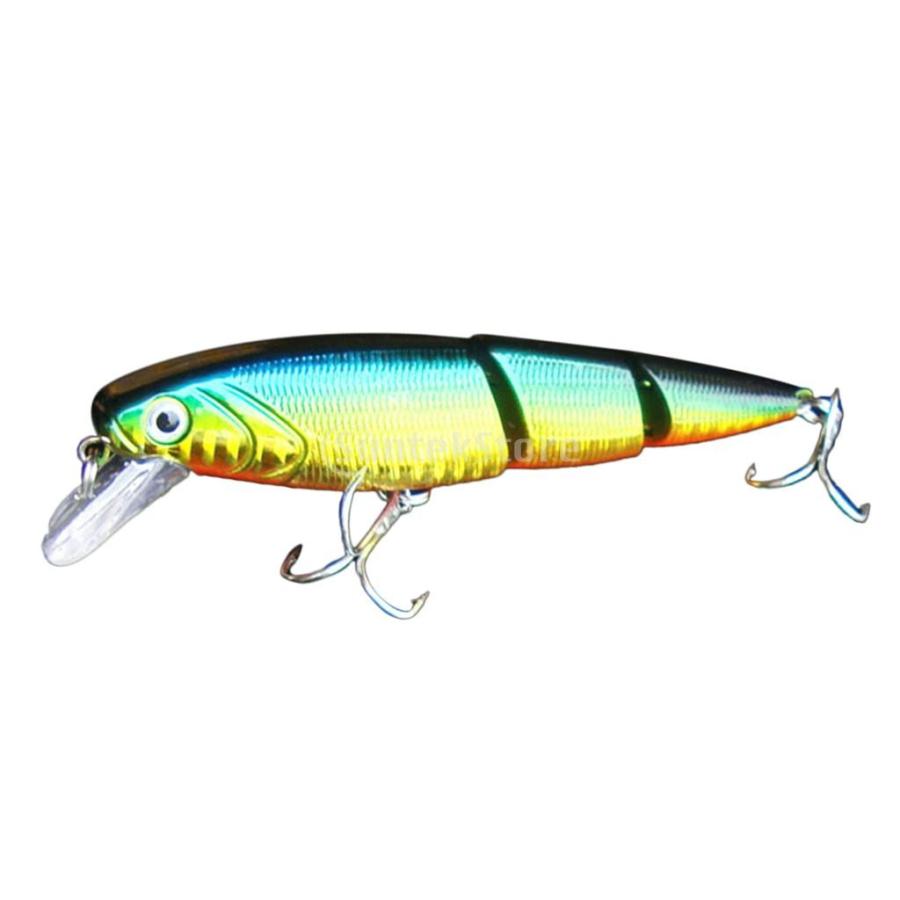 3セクション フィッシュ ミノー 釣りルアー ベイト クランク ベイト シンキング フック タックル ４種類選べる 1 Stkショップ 通販 Yahoo ショッピング