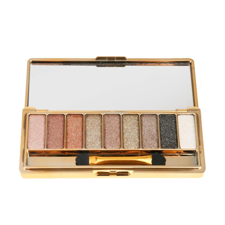 キラキラ アイシャドウ 9色 グリッター アイシャドウパレット メイク用ブラシ 送料無料 Stkショップ 通販 Yahoo ショッピング