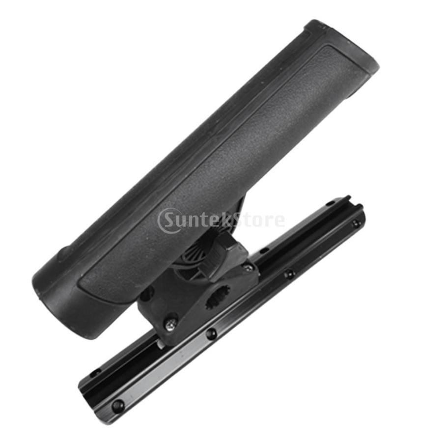 アルミ 釣竿ホルダー対応 カヤック レール マウント ブラケット ベース