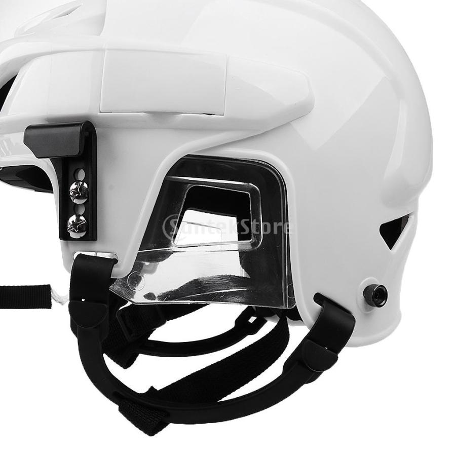 男性と女性のための調節可能なアイスホッケーヘルメット＆フェイスマスクコンボホワイトM :54019460:STKショップ - 通販 -  Yahoo!ショッピング