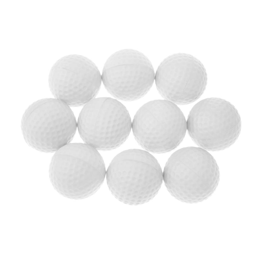 ノーブランド品 全6色 10個 PUスポンジ 値引 ゴルフ 練習用ボール 白 トレーニング 品質検査済 - ソフトボール