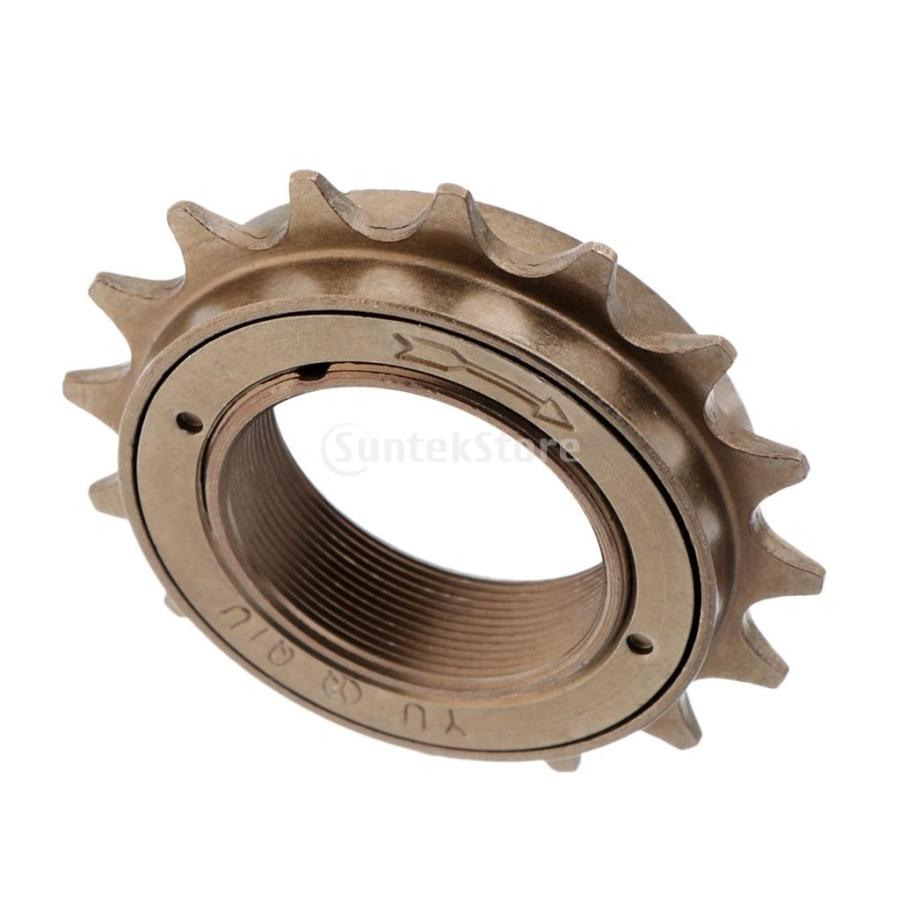 自転車 耐久性 フリーホイール 16T歯 34mm シングル スピード フライ