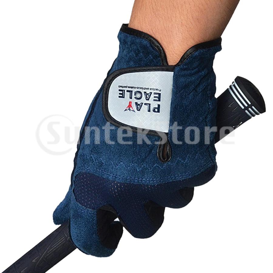 プレミアムメンズゴルフグローブ左手滑り止めソフト通気性マイクロファイバーサイズ26|stk-shop|02