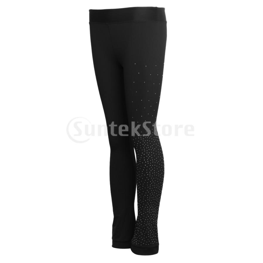 アイスフィギュアスケート練習ロングパンツ女性女の子のタイツレギンス