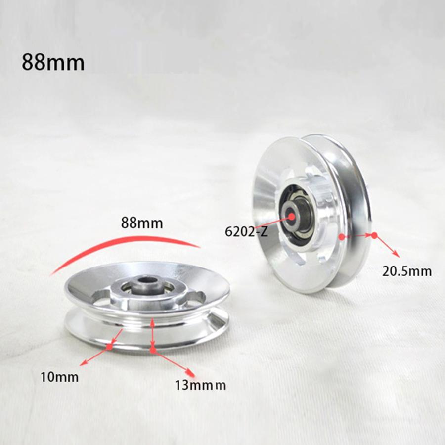 合金プーリーホイールU溝ホームフィットネスプーリーケーブル