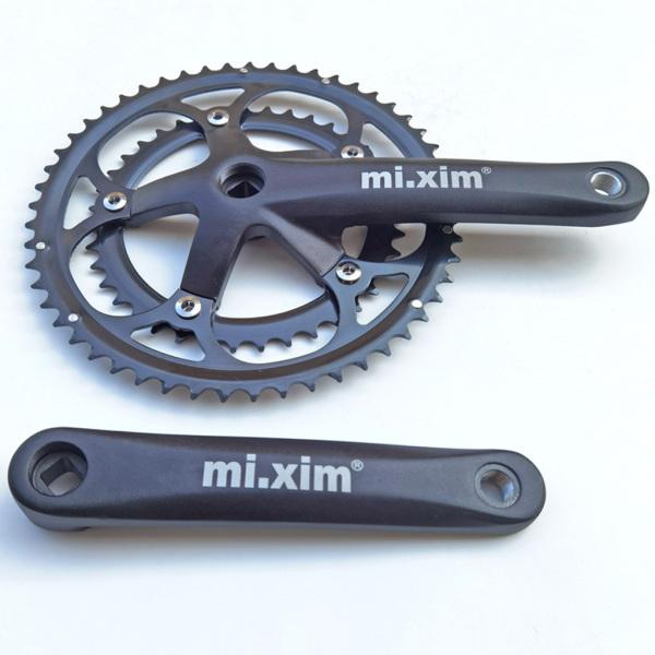 デュアルチェーンリング付き超軽量自転車クランクセット6-10スピード