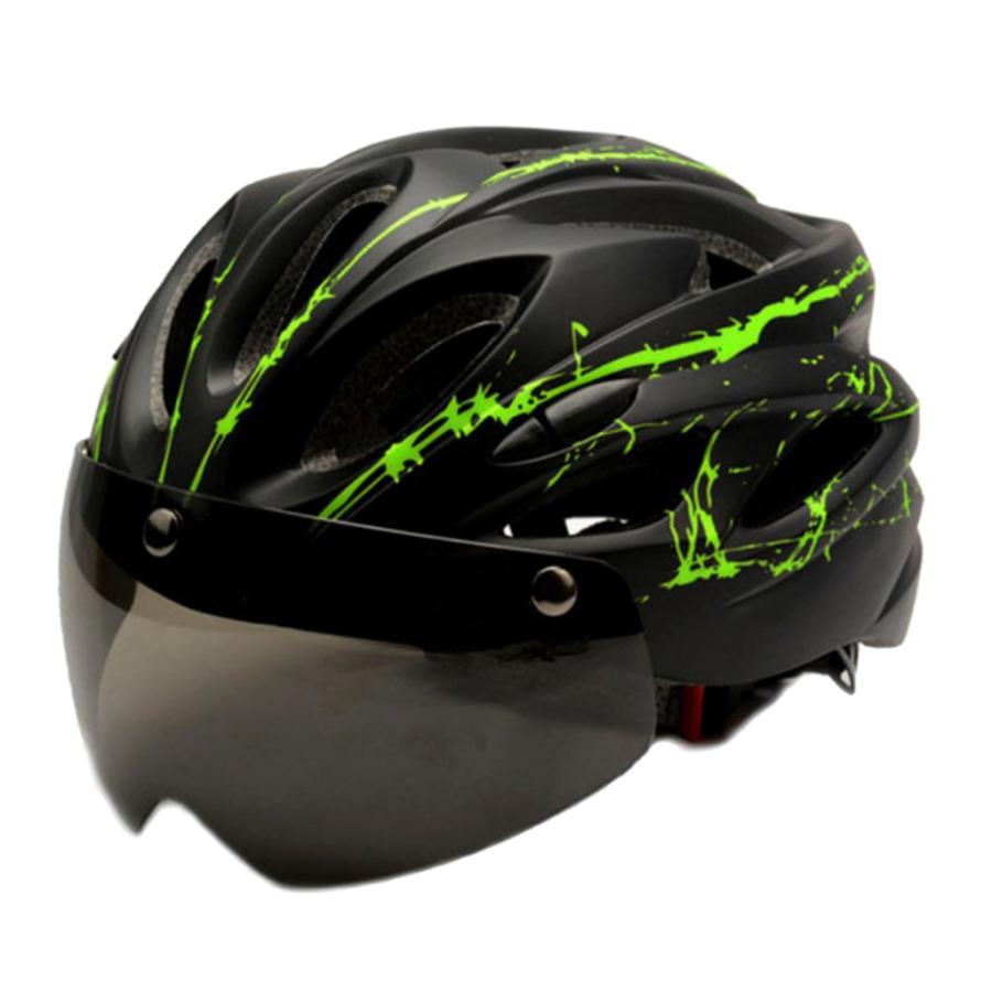 公式ショップ ヘルメット 磁気ゴーグル付き 調整可能 大人用 自転車ヘルメット UV400保護 【お得】 L サイクリングヘルメット EPSヘルメット バイク用