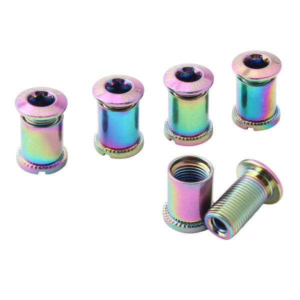 5個/パッククランクセットボルトチェーンリングボルト＆ナットネジ