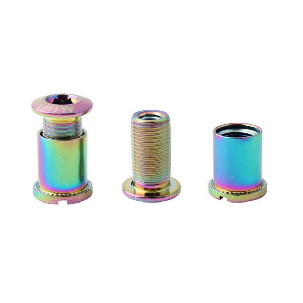 5個/パッククランクセットボルトチェーンリングボルト＆ナットネジ