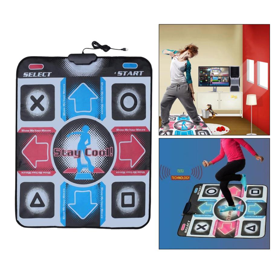 【即日発送】家庭用ダンスマット　ワイヤレス　リモコン付き　180曲　58ゲーム ポータブルダンス毛布usb非スリップシングルダンスステップ
