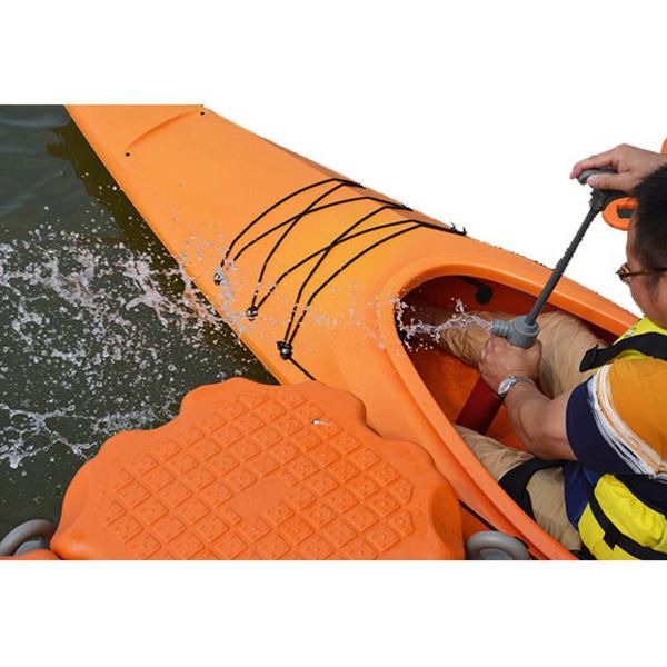 男女兼用 カヤックビルジポンプマニュアルチューブボートアクセサリー付きハンド排水ポンプ黄色 都内で