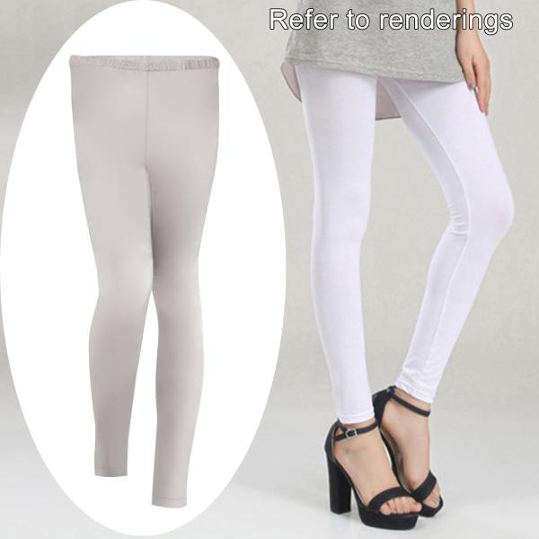 ファッション通販 レディースレギンスパンツクールアイスシルク通気性9パンツグレーm