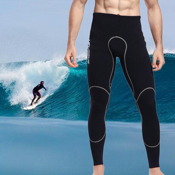 メンズウェットスーツパンツネオプレンはXLブラックをサーフィンするための暖かい2mm水着を保つ｜stk-shop｜04