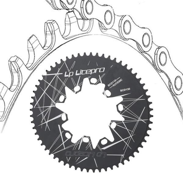 折りたたみ自転車チェーンホイール7-10スピード130BCDロードバイク