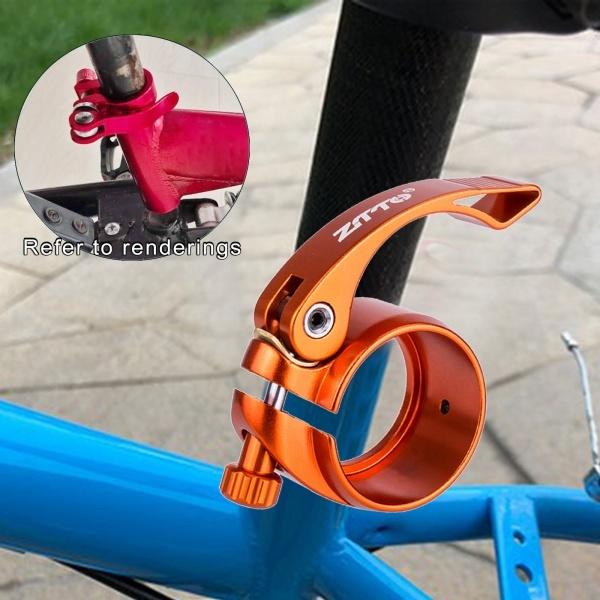 クイックリリース自転車シートポストクランプ39.8mmサイクリングモディフィケーションオレンジ|stk-shop|06