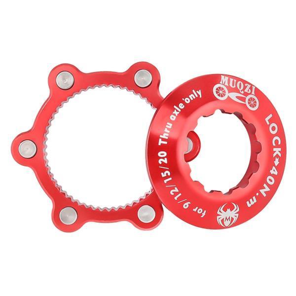 バイクセンターロックアダプター自転車ディスクブレーキの6穴レッドへ