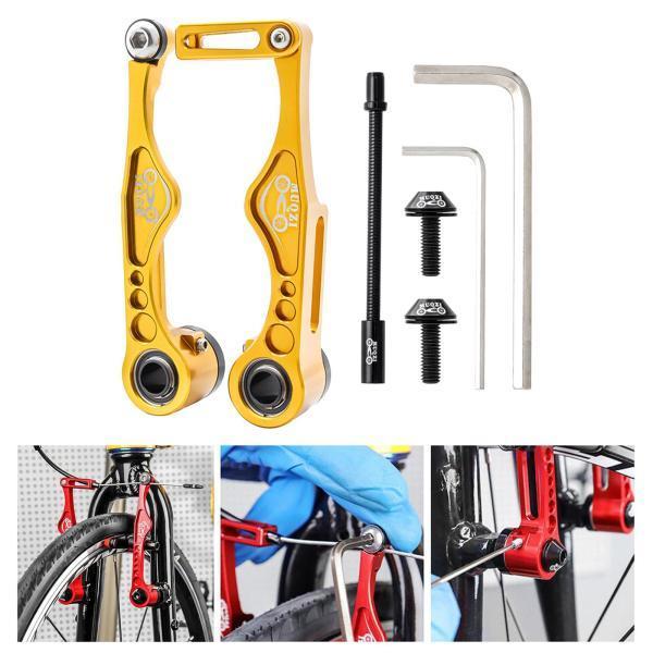 サイクリングVブレーキフロントリアレバーBMX修理部品に適合ゴールド