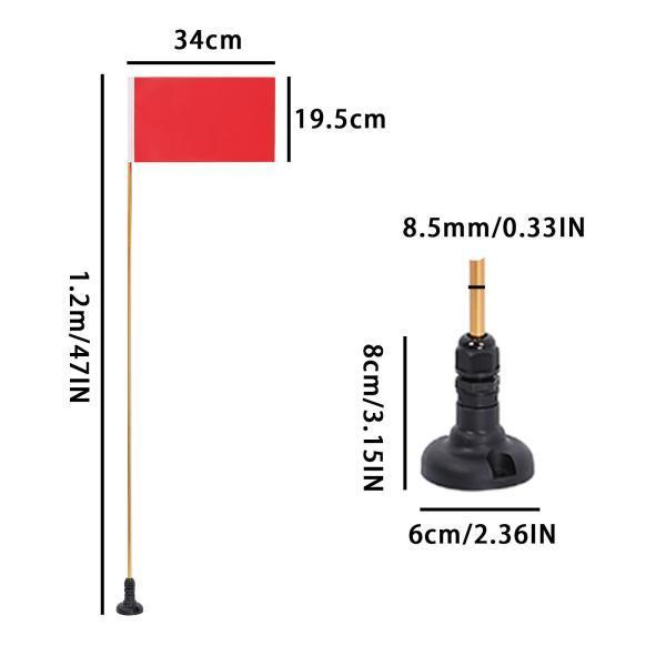 47インチカヤックフラッグマウントキットカヌーカヤックボート