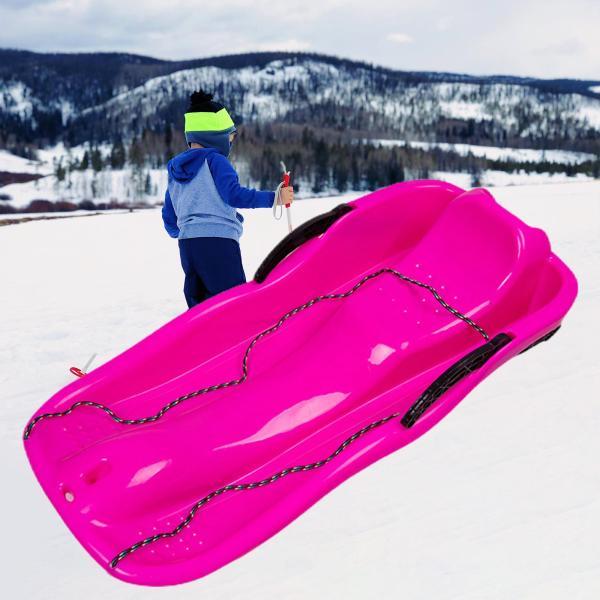 冬の雪そりソリ子供そりそりスポーツダブル人間トボガン ローズレッド