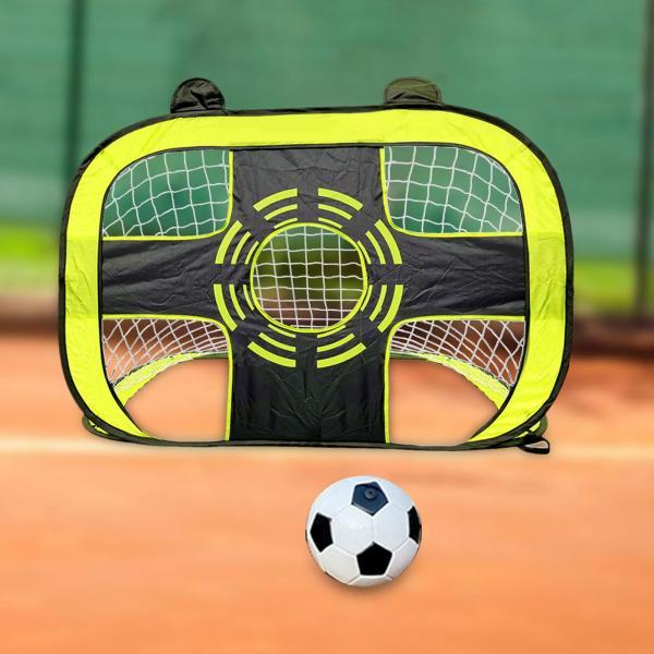 子供サッカー ゴール ポスト ポップアップ 裏庭の楽しい夏スポーツ