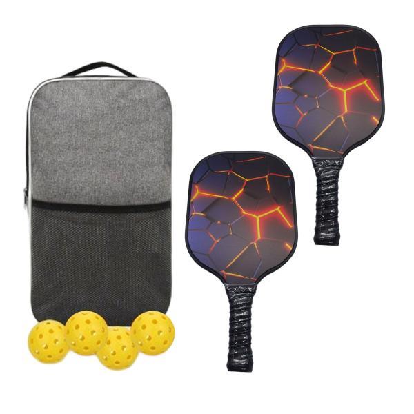 ピックルボール　パドルラケット新品未使用 ピックルボール パドル 軽量ピクル ボール ラケット×2個 ボール4