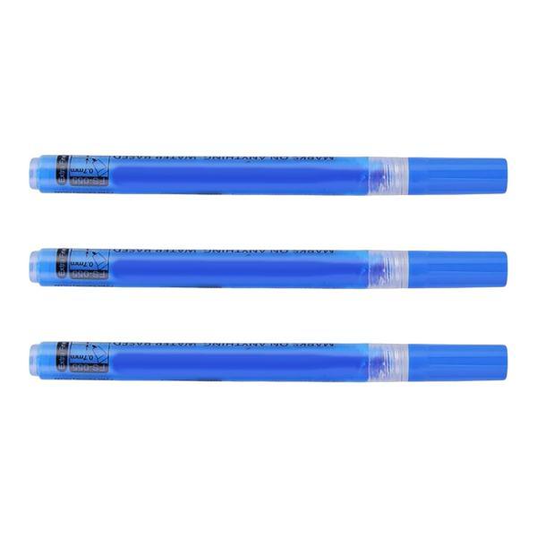 3x ゴルフボールライナーマーカーペン 耐久性のあるアクリルインクペン トレーニング初心者用 ブルー｜stk-shop｜02