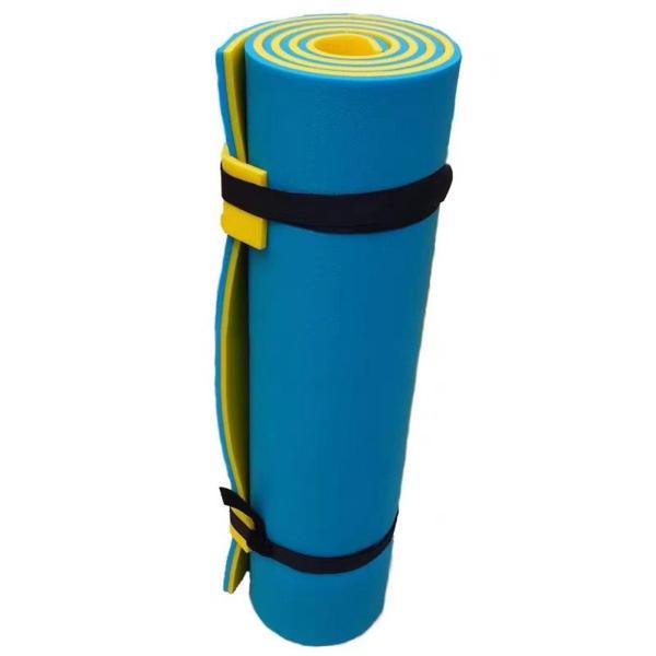 フローティングウォーターマット、厚い水泳フローティングフォームパッドハンモック、ウォーターアクティビティ用のポータブル3層ウォーターラフトマ