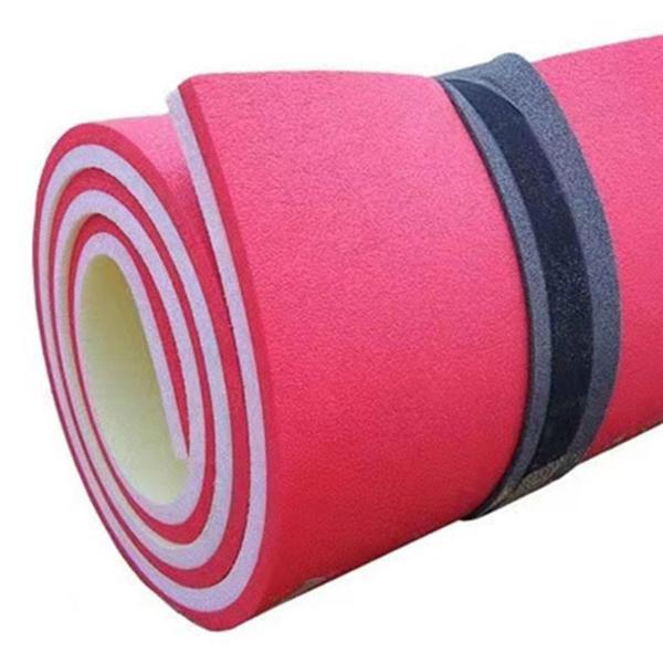 フローティングウォーターマット、厚い水泳フローティングフォームパッドハンモック、ウォーターアクティビティ用のポータブル3層ウォーターラフトマ