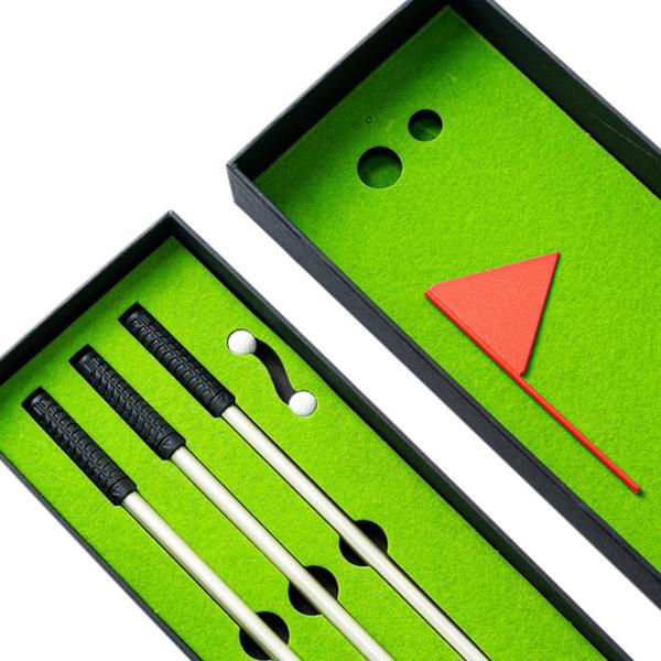 ゴルフペンセット ミニゴルフクラブ ボールペン ボールフラグ付き 父の