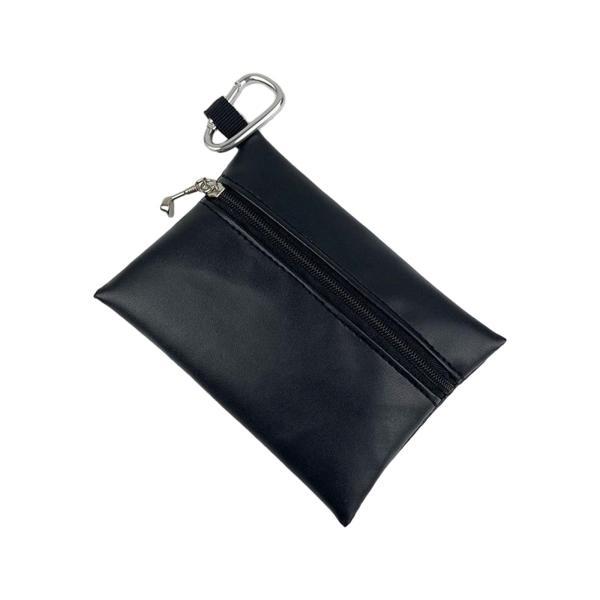 ゴルフティーホルダーポーチ ゴルフボールウエストバッグ Dフック付き